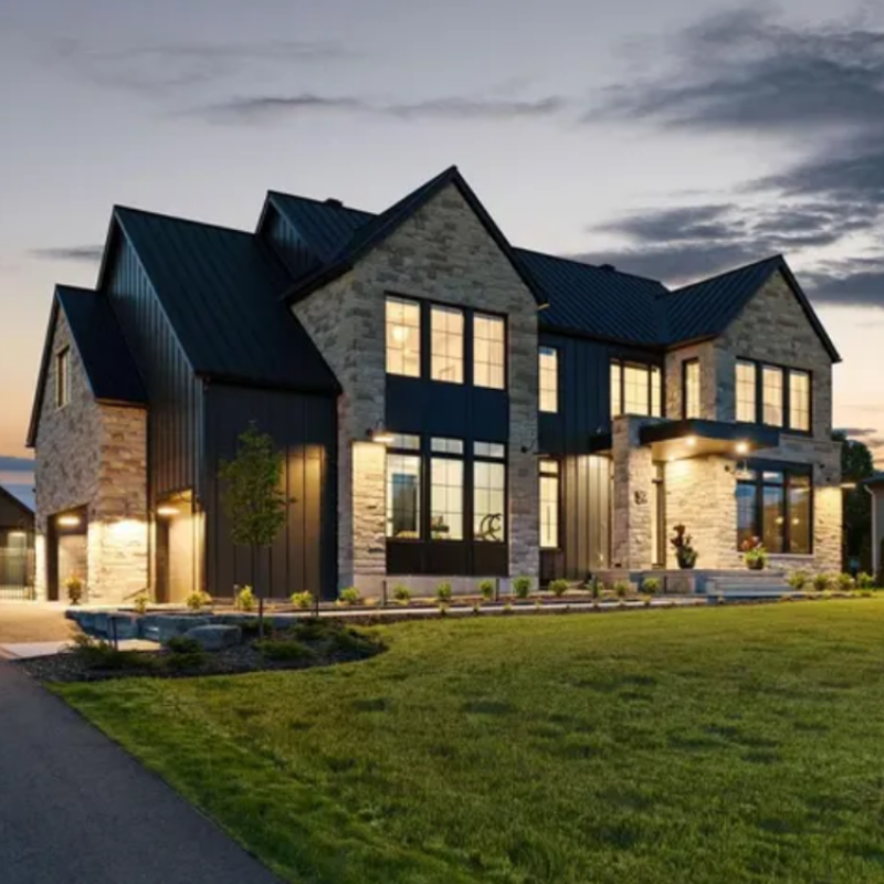 39 Winding Way, Ottawa — luxurious custom-built home featuring elegant architecture, a spacious driveway, and beautifully landscaped surroundings in an upscale neighborhood.